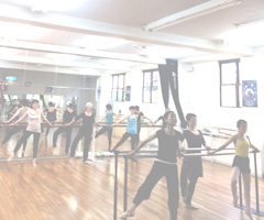 バーでのストレッチ